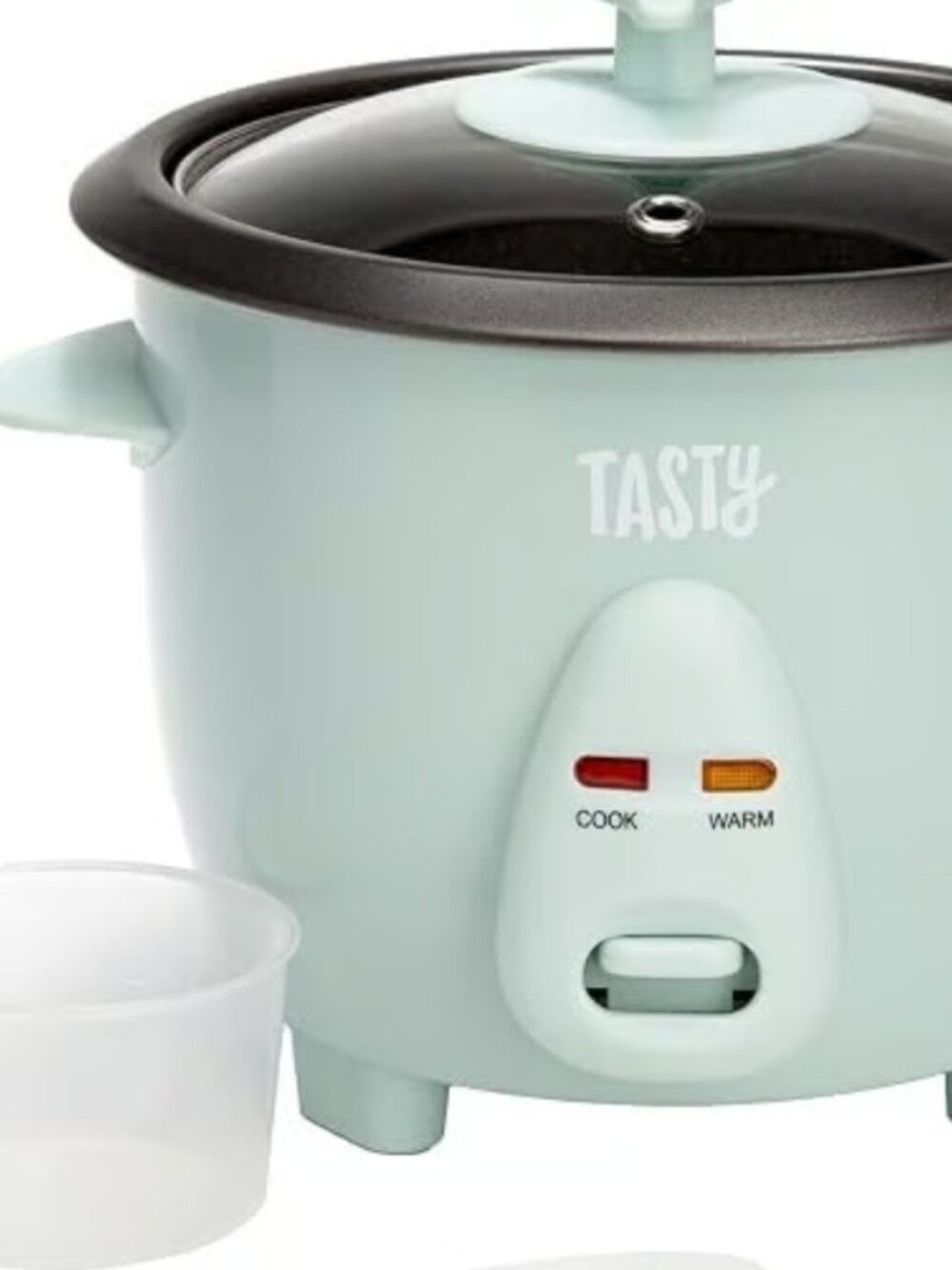 Tasty Mini Rice Cooker with Removable Nonstick Bowl